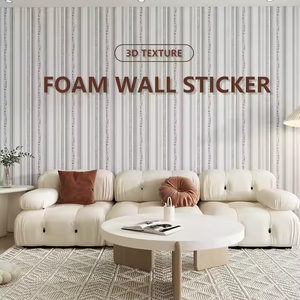 Rouleau de papier peint pour <span class=keywords><strong>parquet</strong></span> gaufré Papier peint en <span class=keywords><strong>mousse</strong></span> gaufrée à peler et coller à motif floral texturé 3D - Product Image 5