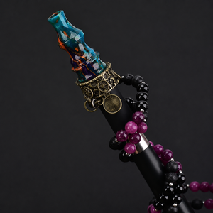Boquilla de resina premium para hookah con cadena metálica, accesorio portátil para shisha. - Product Image 4