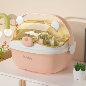 Séchoir à biberons en PP sans BPA, prix direct usine, avec égouttoir et boîte de rangement pour bébés de 0 à 12 mois - Product Image 3