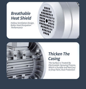 Direct Selling 0,37KW Driefasige Remmotor 0,55PK 1500 tpm 100% Zuiver Koper Elektromotor - Product Image 4