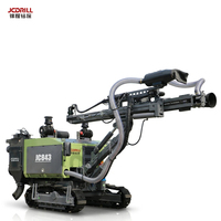 Foreuse hydraulique sur chenilles JC843 pour l'exploitation minière de surface, machine de forage de roche DTH avec moteur diesel Yuchai 21M