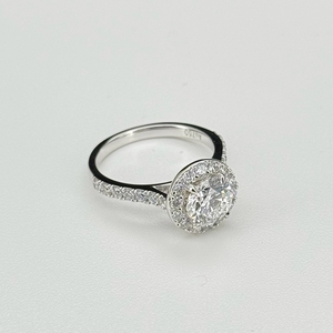 HQ gemme D VS1 IGI diamante 18K oro bianco tondo 1ct 2ct 3ct 4ct 5 carati laboratorio CVD diamante anello di diamanti - Product Image 3