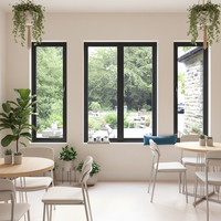 Ventanas Corredizas Modernas de Triple Doble Acristalamiento, Resistentes a Huracanes, de Aleación de Aluminio, con Aislamiento Térmico Low-E, para Viviendas, de Fábrica Yuantai