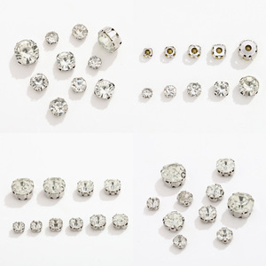 Nantong Rhinestone Claw Drills Round 16 Facets 4 Holes DIY Jewelry <b>Accessories</b> Clothing <b>Wedding</b> Dress - Product Image 4