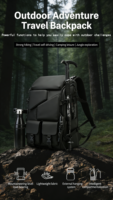 Sac à dos tactique imperméable pour l'extérieur, sac pour ordinateur portable durable avec port de charge USB, sac de randonnée et de voyage pour hommes