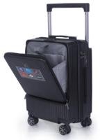 Valise à roulettes Kingslong ABS Spinner, coque rigide durable, compression sous vide, avec ensemble de bagages à main