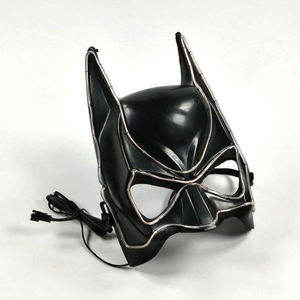 หน้ากากแบบเต็มศีรษะลายซูเปอร์ฮีโร่ค้างคาวผู้ชายสำหรับตกแต่งฮาโลโก้ปาร์ตี้หน้ากากพิมพ์ลายไฟนีออนเรืองแสง - Product Image 5