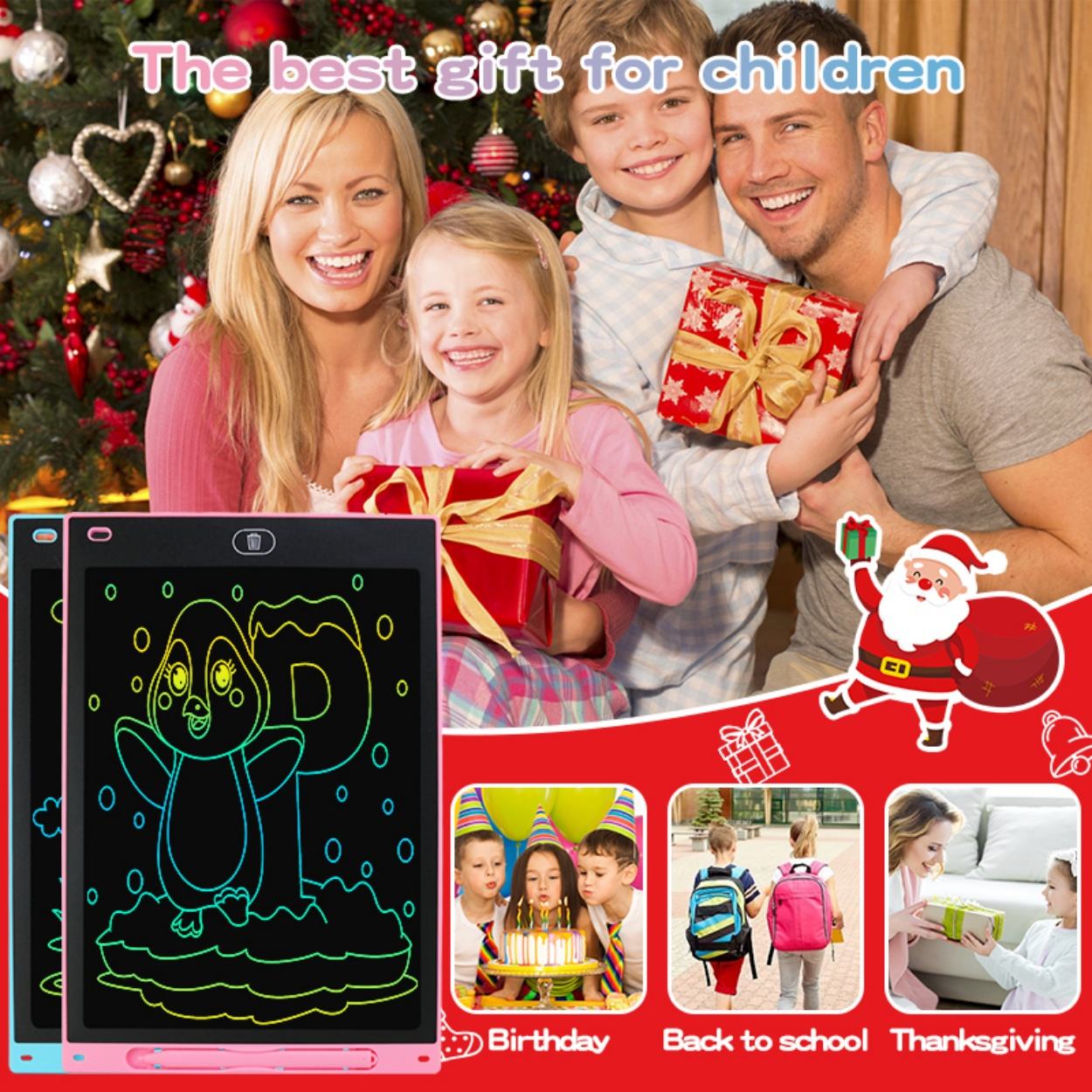 Écran bleu de 8,5 pouces (multicolore)