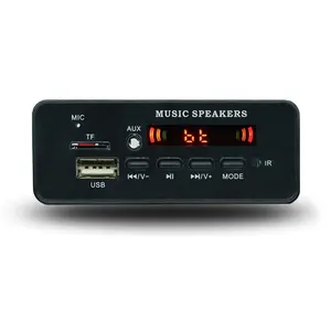 Oem mp3 tocador de circuito sem fio, bluetooth, usb, decodificador, módulo de áudio, placa 12v