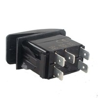 Interrupteur à bascule étanche LIVE WELL avec rétroéclairage LED orange DC12V 24V pour bateau marin, yacht