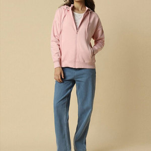 Sudadera con capucha de invierno para mujer, personalizada, de alta calidad, con cremallera, de secado rápido, transpirable, con logotipo personalizado en la parte delantera, al por mayor - Product Image 4