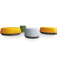 Vente directe d'usine, canapé pouf modulaire en bois moderne à une place pour la maison, le bureau et le salon