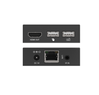 Extensor HDMI sobre IP 1080P de 150m con USB KVM y paso de IR, compatible con H.265, de 1 a Múltiples