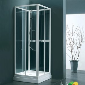 Ensemble complet de salle de bain d'angle, kit complet de <span class=keywords><strong>douche</strong></span> en verre <span class=keywords><strong>avec</strong></span> panneau mural de <span class=keywords><strong>douche</strong></span> - Product Image 4