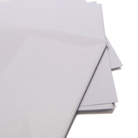 HH 024 étanche blanc clair jet d'encre impression étiquette d'emballage auto-adhésive 8.5c Transparent brillant autocollants papier