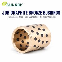 JDB-2 Douille de guidage en bronze à rainure pour bague de retenue, avec revêtement en graphite double face, pour matrices d'emboutissage, moules et vérins hydrauliques