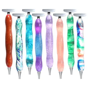 Hete Elegante Diamond Painting Pen Hars Body Rvs Tip Kruissteek Borduurgereedschap Diy Nail Art Tool Pen Set