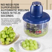 Automatische Knoflook Dunschiller Machine Oplaadbare Thuis Keuken Elektrische Druivenschilmachine Klein Fruit Huid Remover Tool