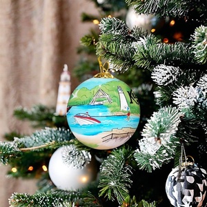 Boules <span class=keywords><strong>de</strong></span> Noël personnalisées et décorations d'arbre <span class=keywords><strong>de</strong></span> Noël, décorations festives <span class=keywords><strong>en</strong></span> verre personnalisées, artisanat original - Product Image 1