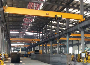 Monorriel de viga única europeo de 1-10 toneladas Grúa de puente superior colgante con motor Altura de elevación de 25m - Product Image 5