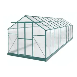 Garten Aluminium Polycarbonat PC Gewächshaus Gewächshaus für Outdoor-Pflanzen wachsen Zelthaus