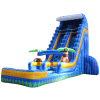 Toboggan aquatique gonflable double de 25 pieds à prix de gros