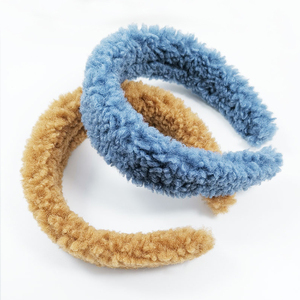 2020 new Kids Faux fluffy Thick Headbands Colorful Mommy And <span class=keywords><strong>Me</strong></span> Fall Hair Accessories Vendprs Winter Woman Furry Headband - Product Image 1