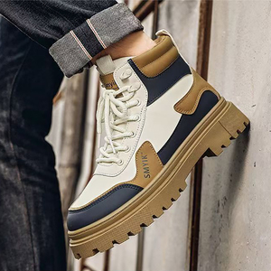 Botas de Trabajo Británicas de Moda para <span class=keywords><strong>Hombre</strong></span>, Estilo Joker, Casuales, Transpirables, Cómodas para las Cuatro Estaciones - Product Image 6