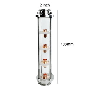 Aohoy thép không gỉ 304 tinh thể 2 "3" 4 "Đồng chưng cất bong bóng tấm trào ngược cột Moonshine ảnh tĩnh Sight Glass - Product Image 2