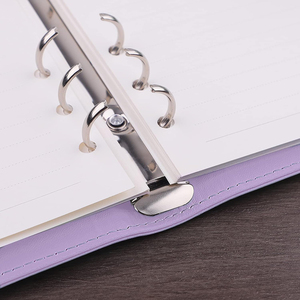 Custom Promotional A6 Macaron <strong>Budget</strong> <strong>Binders</strong> A6 PU Leather 6 Ring <strong>Binder</strong> Cover Agenda Folder Refillable Leather <strong>Binder</strong> Notebook - Product Image 4