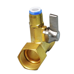 Robinet en T en laiton 4 2 3, accessoire pour purificateur d'eau, robinet à bille avec raccord rapide - Product Image 4