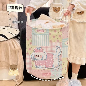 Collapsible Laundry <b>Basket</b> Polyester Fabric Portable Rectangle Clothing Organizer For Living Room Bedroom <b>Bathroom</b> - Product Image 1