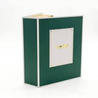 Boîte cadeau rigide magnétique de style livre en matériaux recyclés écologiques personnalisés en gros avec insert en mousse EVA pour l'emballage de stylos et de carnets
