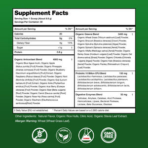 Oem Veganistisch Kruid Extract Super Greens Mix Organische Superfoods Probiotica Poeder Energiedrank Enzymen Energie Detox Poeder - Product Image 2