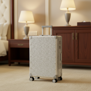 <span class=keywords><strong>Valise</strong></span> rigide en aluminium de luxe personnalisée et tendance avec roulettes pivotantes, serrure TSA, sans frais de moule pour les tailles non standard sur mesure - Product Image 1