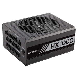 CORSAIR HX Serie <span class=keywords><strong>HX1000</strong></span> 1000W ATX12V V2.4 / EPS12V 2.92 80 PLUS PLATINUM Zertifiziertes Voll Modulares PFC-Netzteil - Product Image 1
