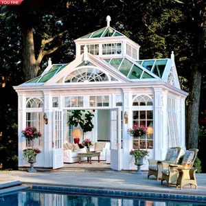 Gazebo Moderno YOUFINE para Jardín Exterior, Gazebo de Hierro Forjado, Solárium, Invernadero - Product Image 1