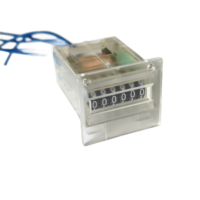 Compteur d'impulsions mécanique intégré 6 chiffres, étanche, DC12/24V avec borne de connexion filaire, usage industriel, vente en gros