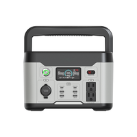 Station d'alimentation portable MJOO Batterie au lithium 600w Entrée CA 300w MPPT 200W 12-60V 12A Max pour camping-car, caravane, bateau