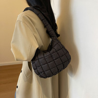 2024 mode doux Puffer fourre-tout sacs pour femmes hiver gonflé rembourré sacs à main matelassé sac à bandoulière