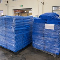 Bâche en PE double face de haute qualité, tissu tissé enduit HDPE/LDPE/LLDPE, écologique, imperméable, protection solaire, pour l'agriculture, unie