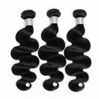 Alibaba Vendor Tissage Body Wave en Cheveux Humains Noir Naturel Double Trame pour Perruques Alibaba Wigs