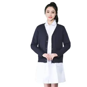 Maglione da infermiera cappotto da donna Cardigan ispessito senza Pilling uniforme da medico maschile maglione medico autunno e abbigliamento invernale - Product Image 1