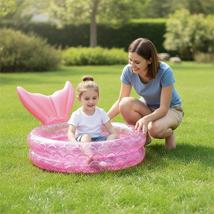 <span class=keywords><strong>Piscine</strong></span> gonflable écologique pour enfants en forme de sirène avec <span class=keywords><strong>fond</strong></span> à bulles - Product Image 5