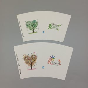 Customized <b>Printing</b> <b>Paper</b> Cup Fan Blank Raw Material For <b>Paper</b> Cup Making - Product Image 4