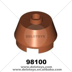 DIY toplu oyuncaklar ABS malzeme yapı taşları plastik tuğla koni 2x2 kesilmiş (NO.98100) - Product Image 1