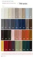 YUMU Modernes Italienisches Minimalistisches Ecksofa-Set Luxuriöses Mondbogen-Konvertierbares Stoffsofa mit 3-Jahres-Garantie für Wohnzimmerdekoration