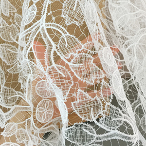 Vente chaude <span class=keywords><strong>130</strong></span> <span class=keywords><strong>cm</strong></span> de large fantaisie <span class=keywords><strong>blanc</strong></span> broderie dentelle tissu Vintage pour suisse maille broderie dentelle pour fête robes de mariée - Product Image 1