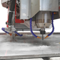 Máquina Cortadora de Piedra Natural HUALONG Machinery HLSQ-400+, la Mejor de China, Sierra de Puente de 4 Ejes para Cortar Losas de Cuarzo, Granito y Mármol