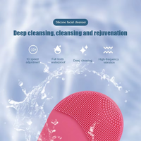 Brosse nettoyante corporelle électrique sonique en silicone étanche avec nettoyeur de pores, compatible prises EU/UK